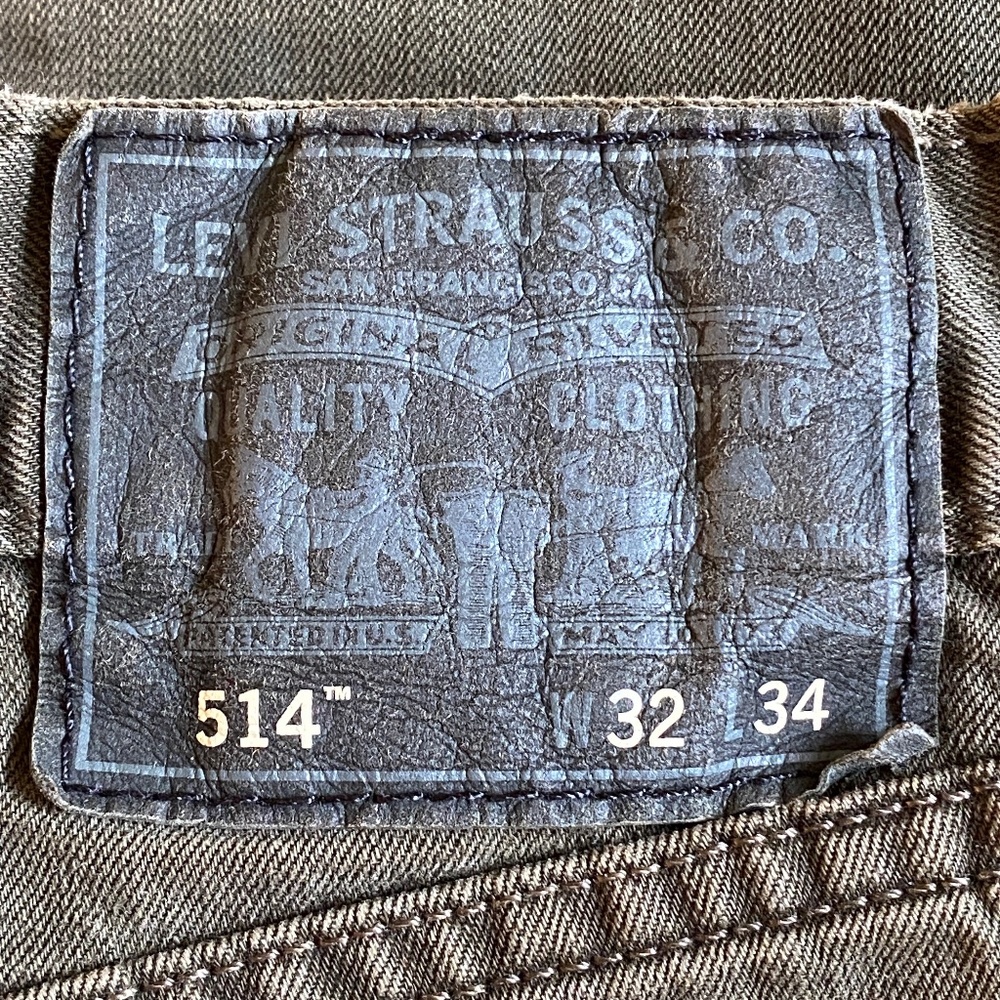 Levi's I 514 I Slim Straight I Green Jeans I 32 x 34 - Picture 3 of 16
